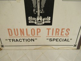 Dunlop Bicycle Tires Advertising Sign 1916 Antique Canada&#39;s Slogan 100,000 Bikes - £113.46 GBP