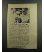 1953 Christian Children&#39;s Fund Ad - Am I my brother&#39;s keeper? - £14.55 GBP