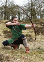 Green Medieval Tunic with Trim – Short Sleeve Viking LARP Garb, Cotton, ... - $807.14 MXN