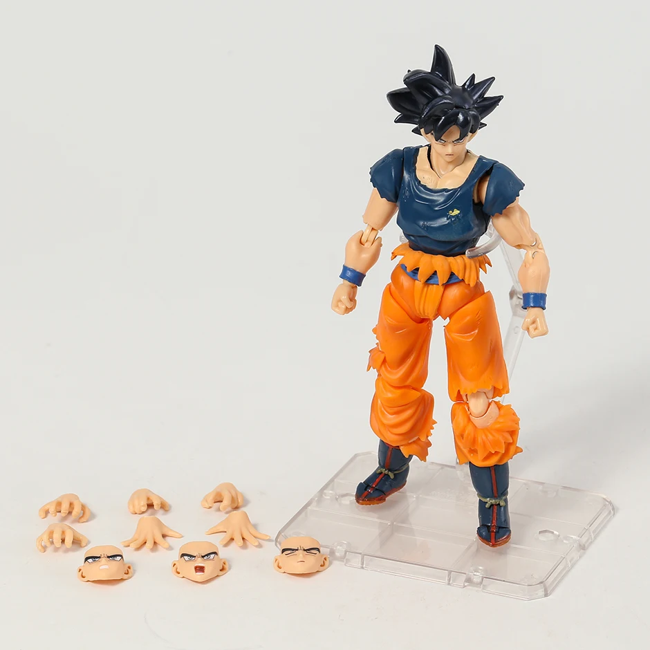 Play Dragon Ball Super Son Goku Bandai Ultra Instinct Sign SHF Action Figure Toy - £39.50 GBP