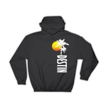 Destin : Gift Hoodie USA Tropical Beach Travel Souvenir Beach Tropical Summer - £28.85 GBP