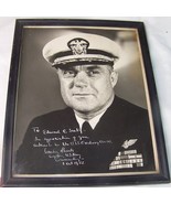 1952-53 PHOTO CAPTAIN COURTNEY SHANDS USS ORISKANY AIRCRAFT CARRIER USN ... - £116.65 GBP