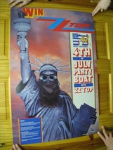 ZZ Top Poster ZZtop 4th Of July Party Boat Statue of Liberty - £352.31 GBP