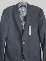 NWT Paisley &amp; Gray Blue Slim Fit Sport Coat Jacket Blazer Butterflies 36R - £38.92 GBP