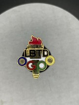 Long Beach Traffic Division 1984 Olympics Security Torch Lapel Pin Police - $11.88