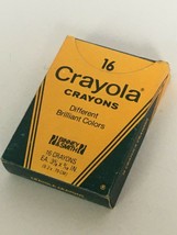Crayola Crayons Box Vintage Number 16 Binney &amp; Smith No. 16 Brilliant Colors - £15.97 GBP