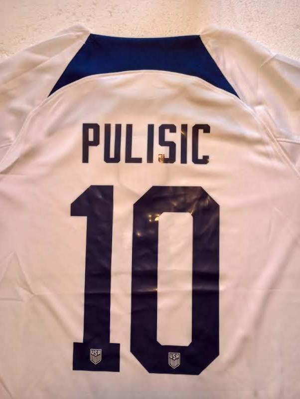 Christian Pulisic USA USMNT 2022 World Cup Stadium White Home Soccer Jersey Item image 8