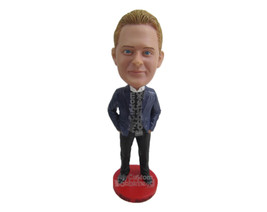 Custom Bobblehead Well Groomed Man In Perfect Suit - Leisure &amp; Casual Casual Mal - £70.97 GBP