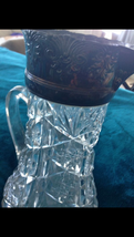 vintage heavy crystal large pitcher approximately 10&quot; - £199.21 GBP