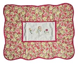 C and F ~ 21" x 27" Standard Sham ~ MELISSA'S MEADOW ~ Embroidered Pillow Sham - $28.05