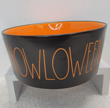 Rae Dunn New Howloween Black Halloween Dog Dish Candy Dish Or Serving Bowl 8&quot; - £17.48 GBP