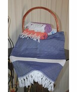 TROY Authentic Turkish Diamond Patterned Peshtemal Spa, Gym, Bath Beach ... - $232.29 MXN