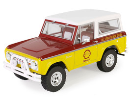 1977 Ford Bronco &quot;Shell Oil&quot; Red and Yellow with White Top &quot;Running on Empty&quot; Se - $49.94