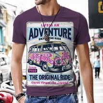 VW Bus Typ2 van Life is an adventure purple t-shirt - $20.00