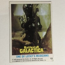 BattleStar Galactica Trading Card 1978 Vintage #53 Lotays Musicians - $1.97