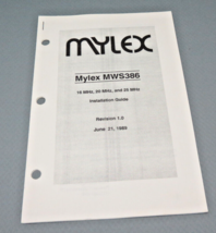 Vintage 1989 Mylex MWS386 Installation Guide Rev. 1.0 16 MHz, 20 MHz, an... - $13.99