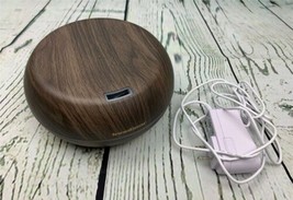 Aromatherapy Essential Oil Diffuser Wood Grain Ultrasonic Cool Large - £19.02 GBP