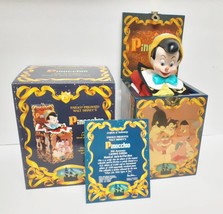 Vtg New Enesco Walt Disney Pinocchio 50TH Anniversary Lg Jack Box L/E W Coa Rare - £394.88 GBP