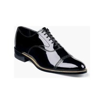 11003,Stacy Adams Patent Shiny Leather Concorde Cap Toe Oxford Lace Up image 3