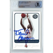 David Thompson Auto 2001 Greats of the Game NC State Wolfpack Signed BAS Slab - $98.98