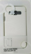 White Xqisit Folio Case Rana For Samsung Galaxy A3 Book Protective Cover... - $7.34