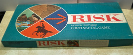 Risk Vintage 1968 Board Game Dice Cards Plastic Pieces Continental Strat... - $29.39