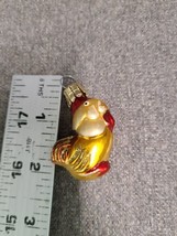 Hand Blown Glass Rooster Czechoslovakian Ornament Small  - $8.54