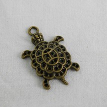 Lot of 5 Bronze Tone Turtle Charms Jewelry Making Crafting Scrapbooking Water - £4.65 GBP