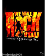 WE WILL ROCK YOU Musical Shirt By Queen &amp; Ben Elton (Size XXL) - £15.55 GBP