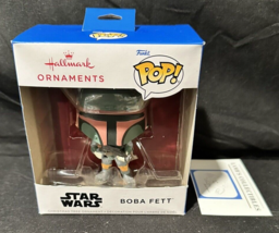 Funko POP Hallmark Christmas Tree ornament Star Wars Boba Fett Disney Villain - £22.87 GBP