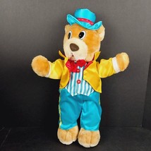 Vintage Circus Ring Master Teddy Bear Plush Stuffed Animal Toy Multicolor 18&quot; - $10.95