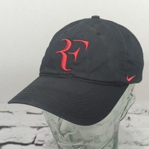 Roger Federer Hat Nike Fit Dry Strapback Black Red Cap Rf - £66.55 GBP