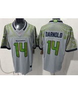 Men’s Sam Darnold #14 Stitched Jersey Gray Navy Green - $45.00