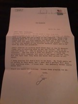 Evangelist Jim Bakker Signed Letter From Prison - £293.27 GBP