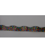 Colorful Polka Dots Black Background Bulletin Board Border 22 feet Class... - €7,67 EUR