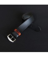 Premium Black Full Grain Leather Watch Strap - Single Pass Handcrafted | 18-24mm - $35.00