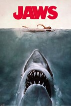  Jaws - Movie Poster (Regular Style / Key Art) (Size: 24&quot; X 36&quot;) - $18.00