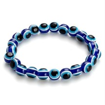 Lucky Eye Fatima Hamsa Hand Bracelet Blue Evil Eye Charms Bracelets &amp; Bangles Be - £11.68 GBP