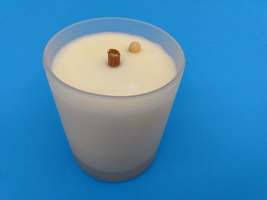 Spiced Cranberry Scented Soy Wax Candle 7.5 oz in Frosted Spa Tumbler With Lid - £19.50 GBP