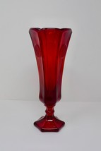 Fostoria Ruby Red 8&quot; Coin Bud Vase - £15.62 GBP