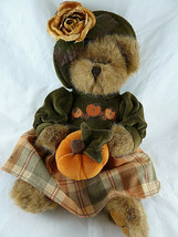 The Bearington Bears Autumn Harvester Pw umpkin Fall Colors 1079 Bear 14&quot; Tall - £12.72 GBP