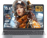 15.6 &quot;Gaming Laptop, Amd Ryzen 7 5700U (8C/16T, Beats I7-1265U),2560*144... - $1,056.99