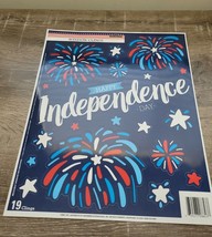 Window Cling,Happy Independence Day, Fireworks, Patriotic. 4th of July-Brand New - £12.76 GBP