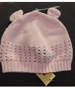NWT Baby GAP Girl&#39;s Pink Crochet Hat Ears Size Up To 6 Months - £23.59 GBP