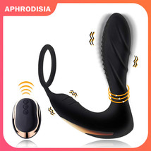 Anal Prostate Massager With Vibrating Cock Ring Anal Plug Remote Control... - £30.89 GBP