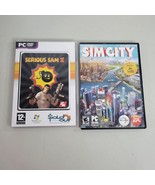 Sim City and Serious Sam 2 PC Video Game Lot 2013 Maxis EA Internet Requ... - £10.01 GBP