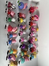 Peppa Pig Toy Lot - moma daddy george and more total of 27 figures as shown - £30.91 GBP