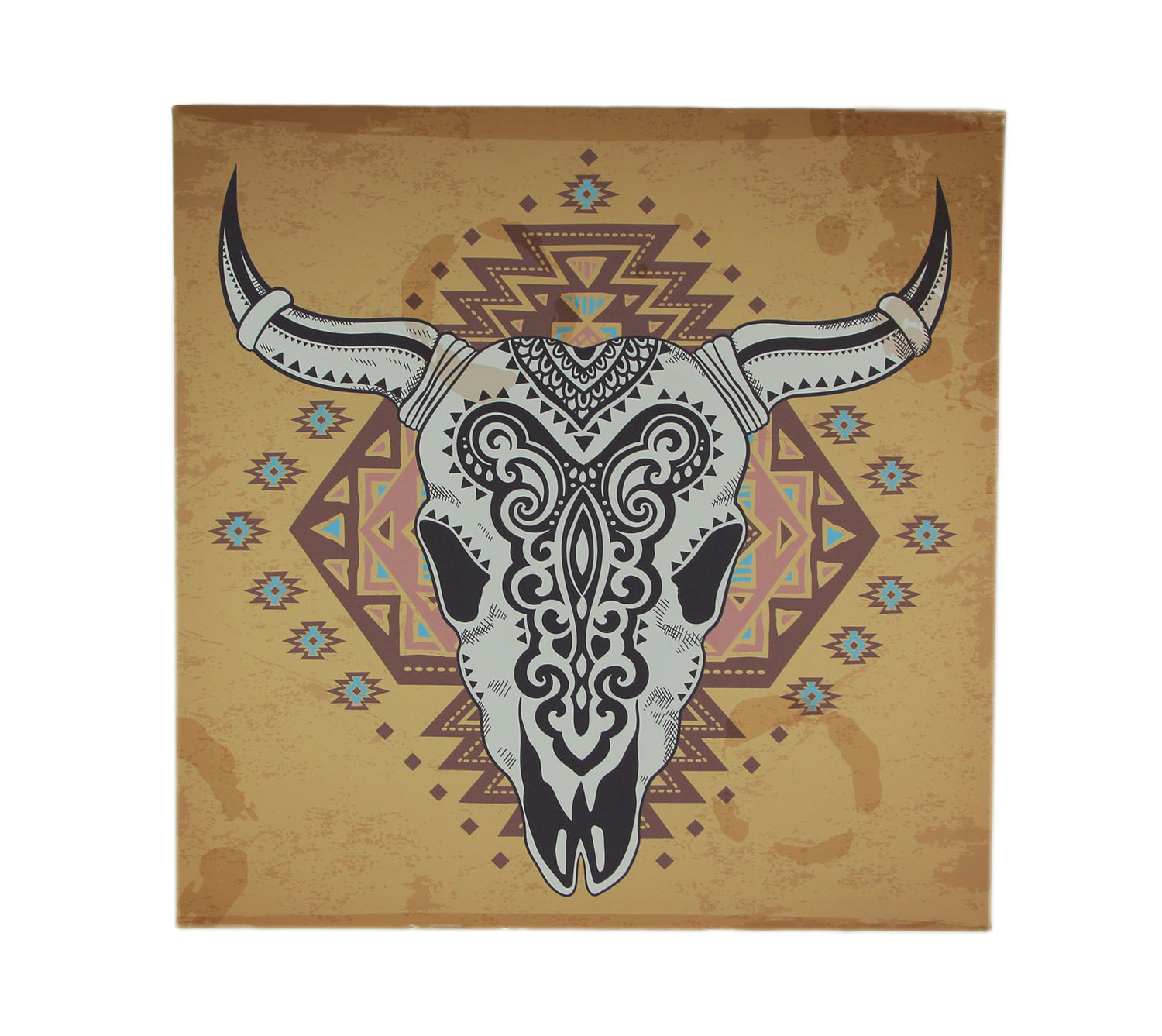 Primary image for Southwest Steer Skull Santa Fe Style Canvas Print