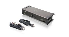 Iogear 2-Port Dvi Kvmp Switch w/Full Set Of Cables, (GCS1102 Taa Compliant), Bla - £151.66 GBP
