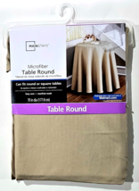 Mainstays Microfiber Table Round Fit Round Or Square Tables 70in Brownstone - $21.99
